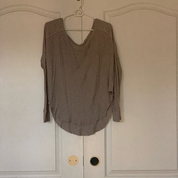 Gray baggy long sleeve shirt - Picture 1 of 4